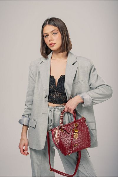 ÇÇS Ççs Women's Shoulder Bag Ccs18044 Claret Red