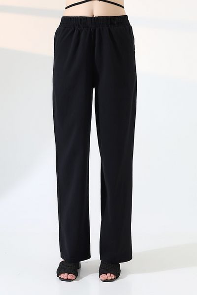 LOKADI Women's Soft Texture Premium Gabardine Palazzo Pants