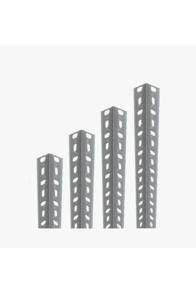RafBurada 8 Adet 200 Cm Galvaniz Çelik Raf Profil - 1,50 Mm