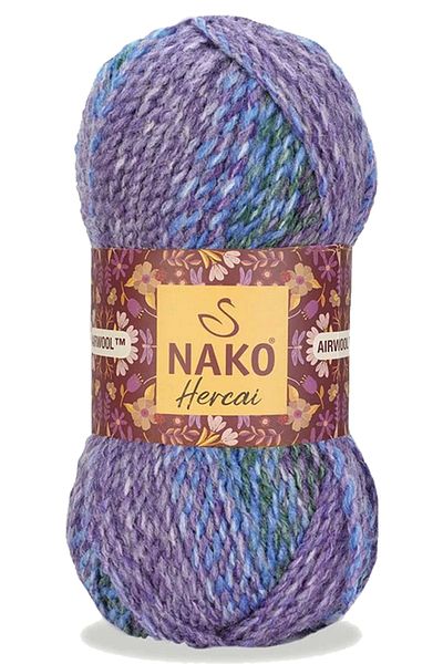 NAKO Hercai 5 Pieces Marbled Cardigan and Sweater - Beanie Hand Knitting Yarn Wool 7248