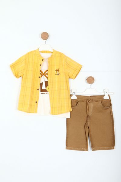 xo kids moda Boy's Top and Bottom Set 6-24 Months 3208