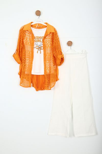 xo kids moda Girl's Top and Bottom Set 8-12 Years 5895