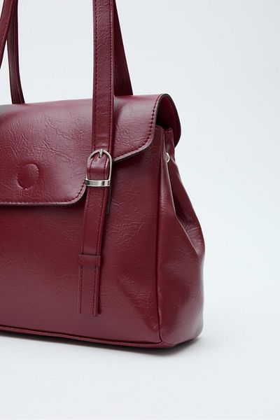 La La'Graccio Paris La'Graccio Paris Women's Loma Soft Leather Shoulder Bag Claret Red