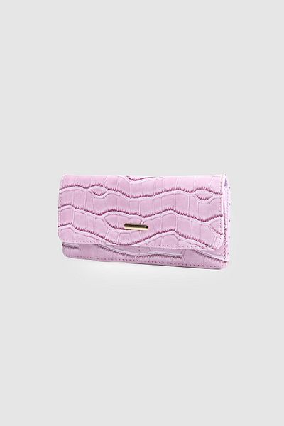 La La'Graccio Paris La'Graccio Paris Mng Equivalent Crocodile Wallet Lilac