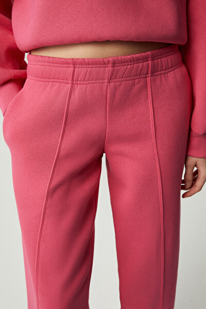 GRIMELANGE MORGANS Kadın Geniş Paça Oversize Pembe Eşofman Altı