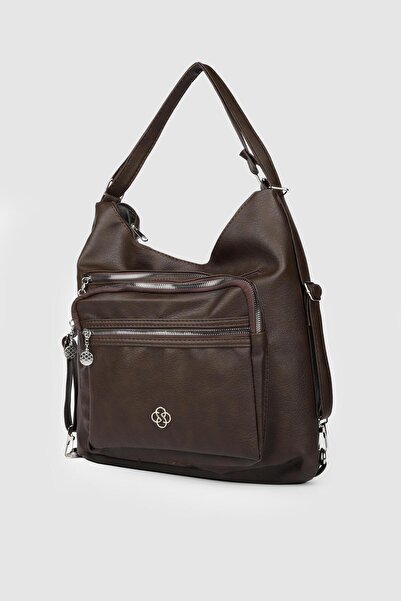 La La'Graccio Paris La'Graccio Paris Women's Both Backpack and Shoulder Bag Brown