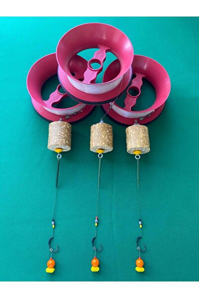 çapariav çapariav 3 Adet Geniş No:8 Kasnak'lı 100 Mtr Misine'li Kardan Adam M...