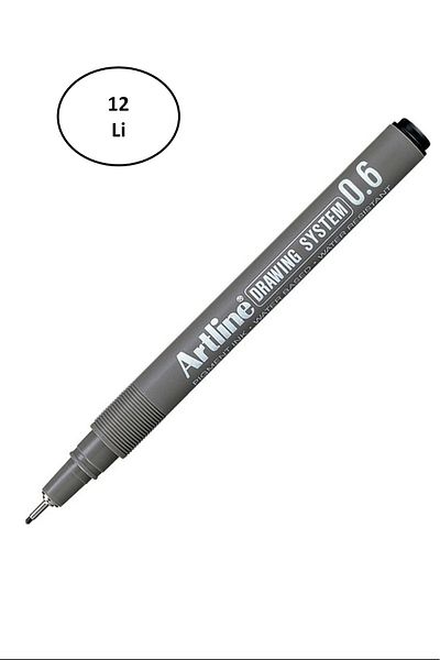 artline Drawing Pen Drawing System 236 0.6 mm Black 12 Pcs - Nil9513-7734