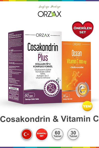 Ocean Cosakondrin Plus 60 Tablets & Ocean Vitamin C 30 Tablets