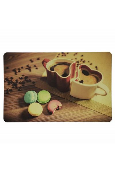 PUFO Set suporturi pentru farfurii pentru servirea mâncării, model Sweet Love, 4 piese