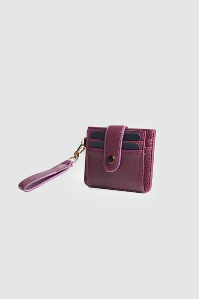 La La'Graccio Paris La'Graccio Paris Women's Greenhouse Card Holder Wallet Purple
