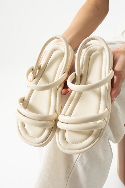star shoes Sandale de damă cu bretele crem