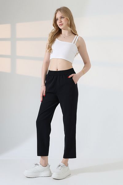 LOKADI Women's Soft Texture Premium Skinny Leg Gabardine Trousers