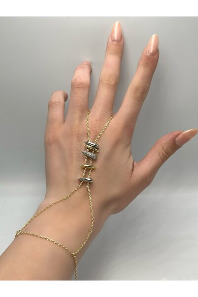 MyladyAccessoriess تفاصيل مزدوجة اللون تصميم فولاذي Şahmeran