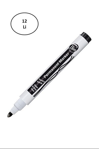 Eng Round Tip Black Mas Permanent Marker - 9175 12 Pack