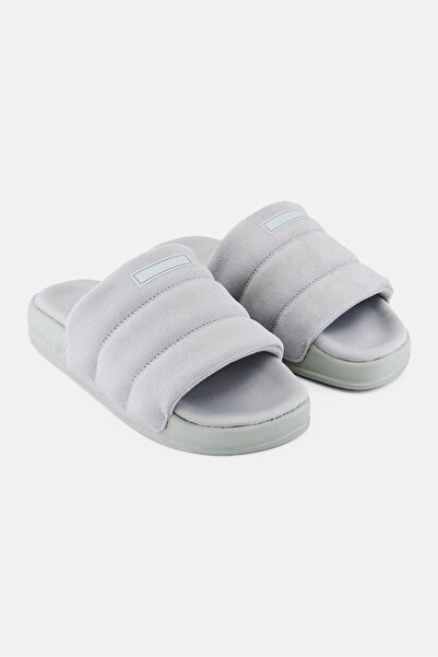 adidas Women Adilette Essential W Slip On Slides, Grey