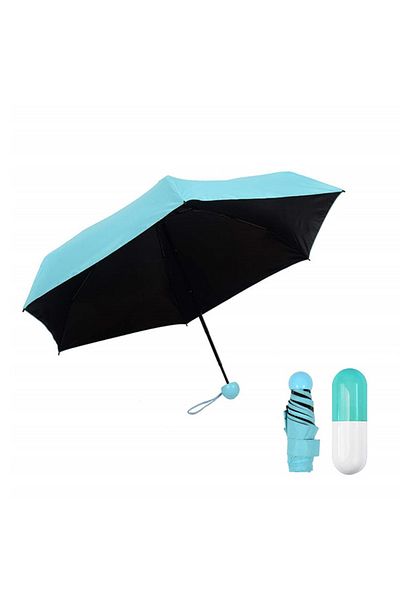 HALAMODO Travel Capsule Umbrella Blue