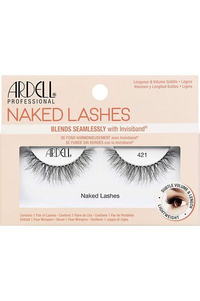 Ardell Professional Naked Lashes Blends Seamlessly With Invisiband, Natural Looking Lashes, For Leng