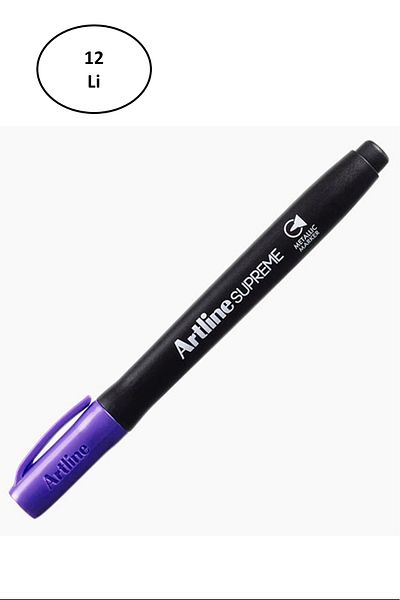 artline Supreme Permament Marker 1.0 Mm Purple 12 Pack