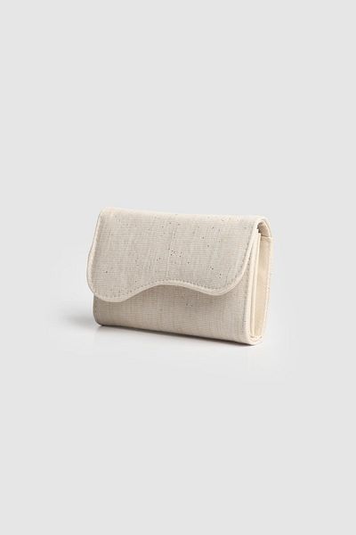 La La'Graccio Paris La'Graccio Paris Women's Babon Wallet Linen Cream