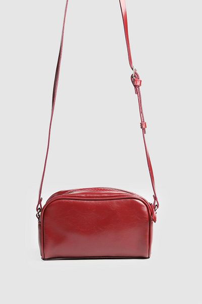 La La'Graccio Paris La'Graccio Paris Women's Sact Patent Leather Strap Bag Claret Red