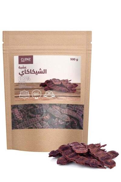 clenz عشبة الشيكاكاي الطبيعية 100% - 500 جرام