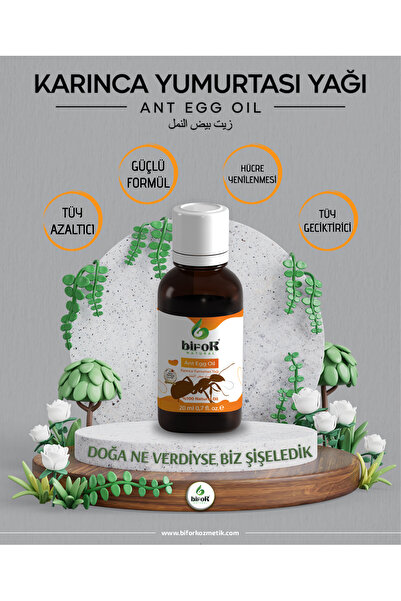 TÜY AZALTICI ve TÜY DÖKÜCÜ KARINCA YUMURTASI YAĞI
