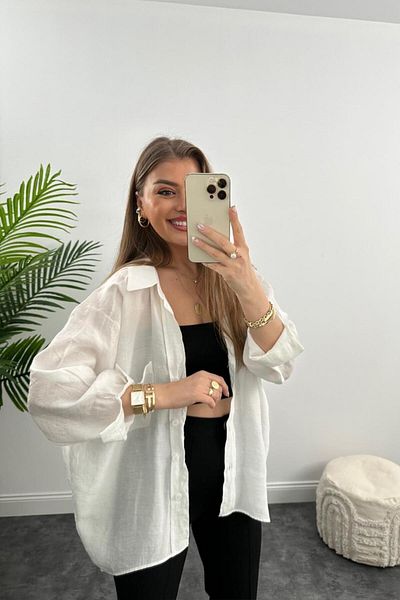 GOOD&DESS Luxury Quality Basic Casual Shirt İnci̇