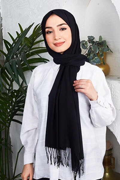 Golden Rose Cotton Emerald Tassel Shawl