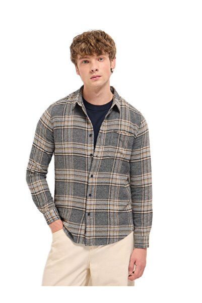 The Bear House قميص رجالي كاجوال بقصّة Slim Fit من Glen Checks متعدد الألوان،...