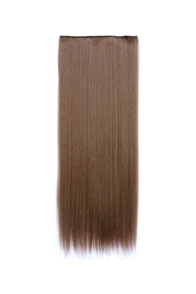 HALAMODO محاكاة شعر مستقيم طويل بني