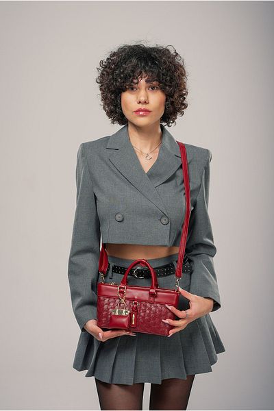 ÇÇS Ççs Women's Shoulder Bag Ccs18045 Claret Red