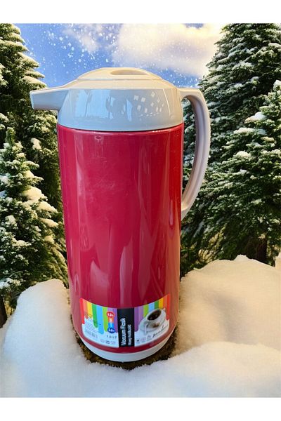 AHİR TİCARET Press Lid 1.6 Lt. Glass Tea Thermos