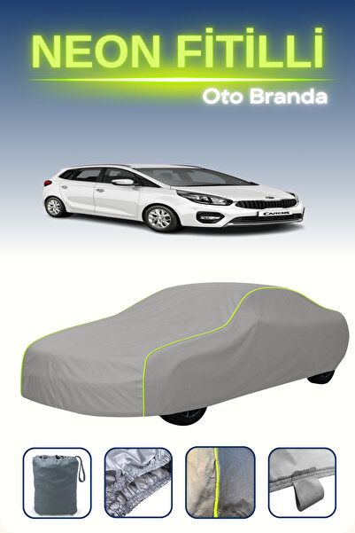 Cemku Shine رمادي [كيا كارينز 2013 - 2021] مشمع سيارة متوافق مع حبال النيون، ...