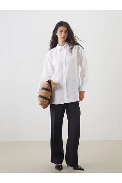 LC Waikiki Γυναικείο πουκάμισο LCW Modest Linen