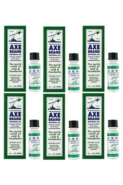 Axe 6-Piece Universal Oil For Quick Relief Of Cold And Headache