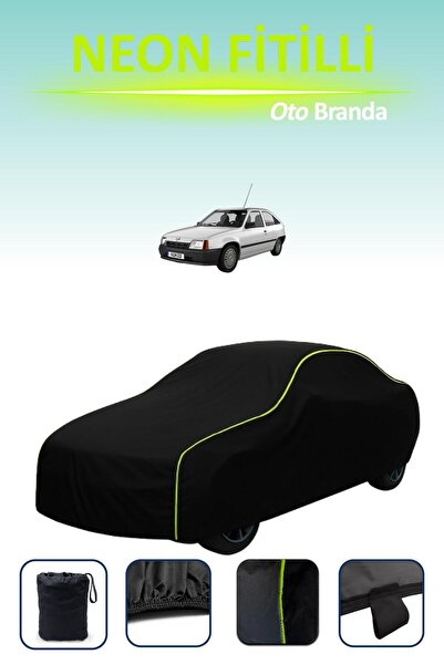 Cemku Cool أسود [Opel Kadett 3 أبواب 1984 - 1991] مشمع سيارة متوافق مع حبال ا...