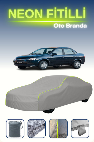 Cemku Shine رمادي [شيفروليه كلاسيك 2002 - 2016] مشمع سيارة متوافق مع حبال الن...