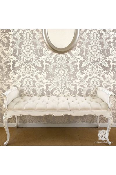 OEM Sablon Perete Vopsire, Tencuiala Dimensiune 900x600 X Mm Grosime 0,7mm Lisabetta Damask Model Mxsp74