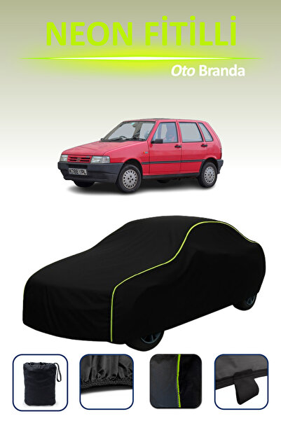 Cemku Cool أسود [فيات أونو] مشمع سيارة متوافق مع النيون، مقاوم للماء والغبار