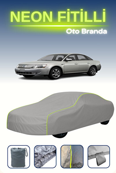 Cemku Shine Gray [Ford Taurus V] Compatible Neon Corded Car Tarpaulin, Water ...