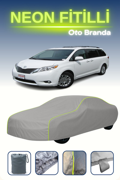 Cemku Shine رمادي [Toyota Sienna 3] مشمع سيارة متوافق مع حبال النيون، مقاوم ل...