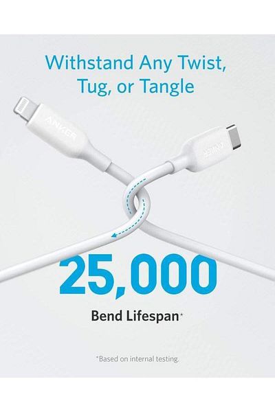 Anker Anker USB to Lightning Charging Cable (0.9m/3ft) - White