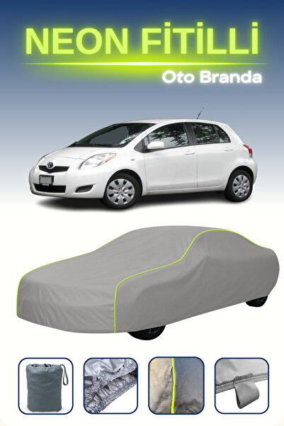 Cemku Shine رمادي [تويوتا ياريس 5 أبواب 2008 - 2011] مشمع سيارة متوافق مع حبا...