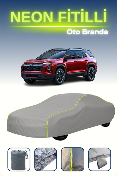 Cemku Shine رمادي [شيفروليه إكوينوكس 4] مشمع سيارة متوافق مع حبال النيون، مقا...