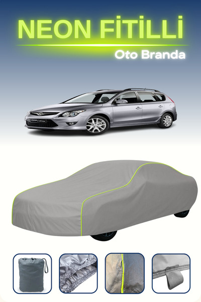 Cemku Shine رمادي [Hyundai I30 Estate 2008 - 2012] مشمع سيارة متوافق مع حبال ...