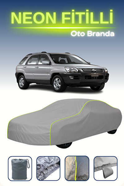 Cemku Shine رمادي [كيا سبورتاج 2004 - 2007] مشمع سيارة متوافق مع النيون، مقاوم للماء والغبار