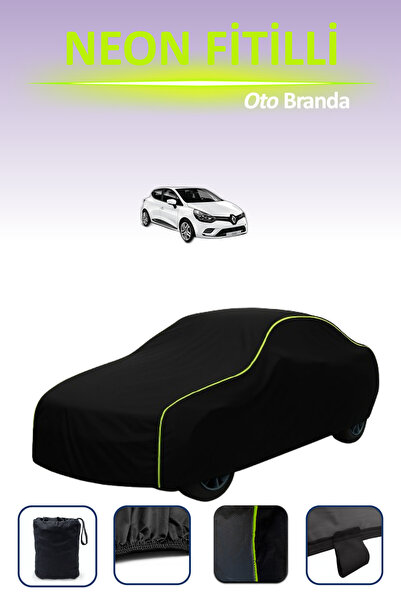 Cemku Cool أسود [رينو كليو 4 جراندتور] مشمع سيارة متوافق مع حبال النيون، مقاو...