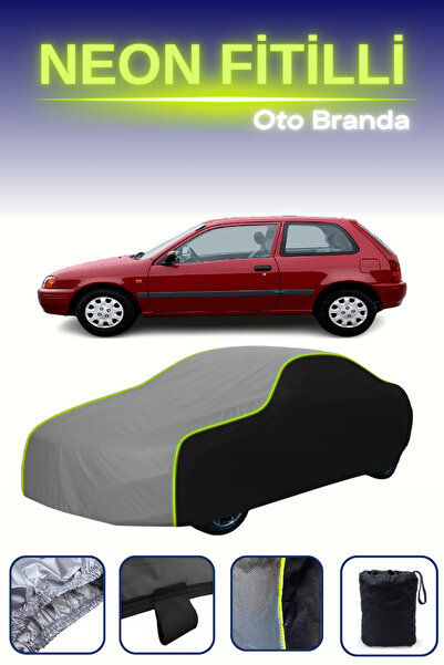 Cemku Fast أسود-رمادي-أسود [Toyota Starlet 3 أبواب 1996 - 1999] مشمع سيارة مت...