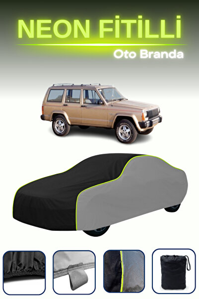 Cemku Shade رمادي-أسود-رمادي [جيب شيروكي 1984 - 1997] غطاء سيارة متوافق مع حب...